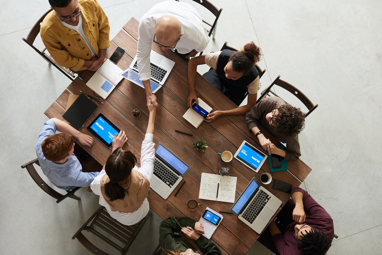 Man in meeting