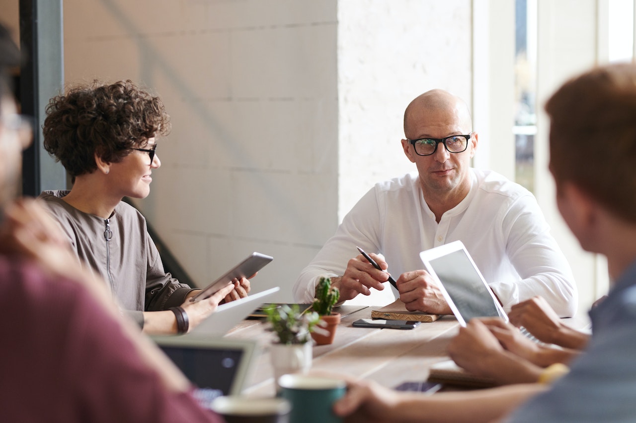 Man In Meeting